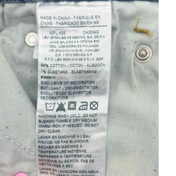 Denizen‎ Men's Levi's 231 Athletic Fit Denim Blue Jeans W30 X L32 Cotton Work - Picture 8 of 12